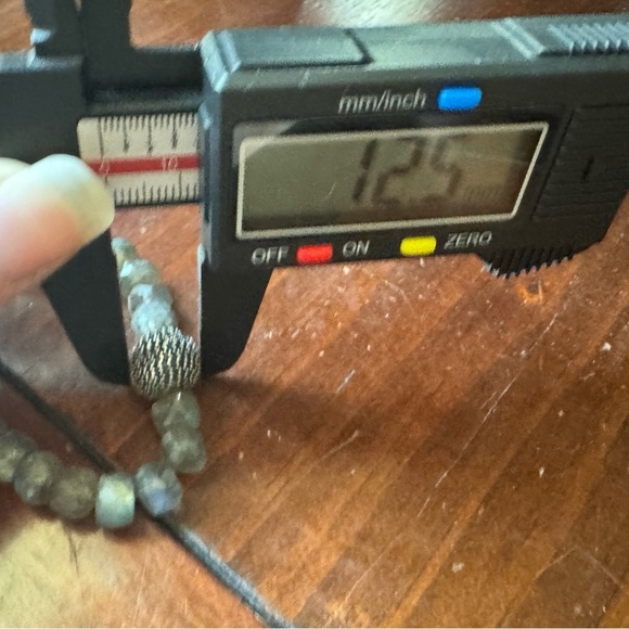 Vintage Labradorite & Sapphire Gemstone Estate Jewelry Bracelet - Picture 9 of 10